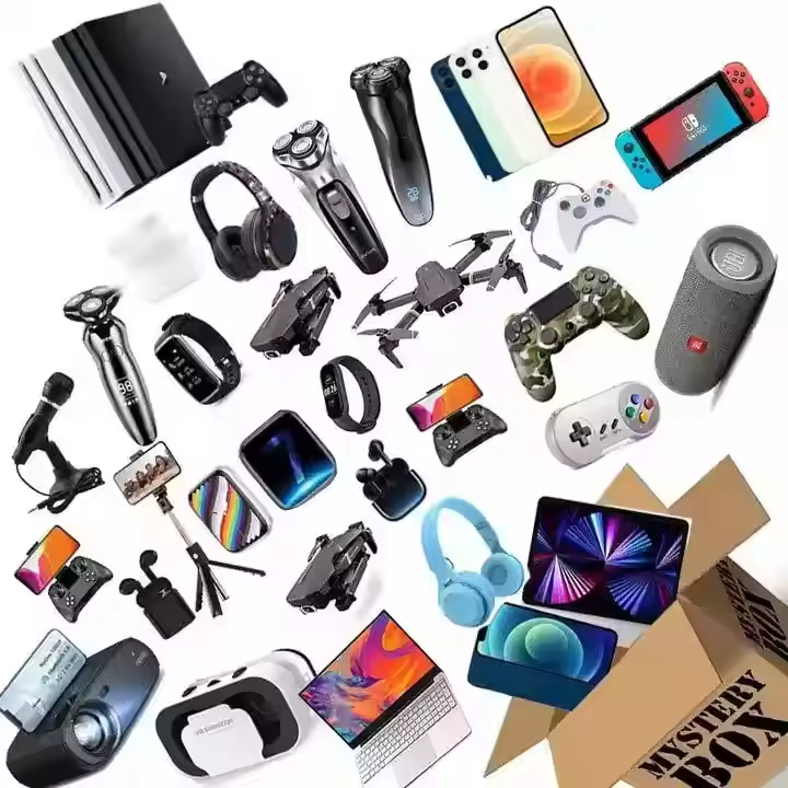 High Quality Electronic 3C Lucky Mystery Box 100% Surprise Blind Box with Random Novelty Items Waterproof 4G New Christmas Gift